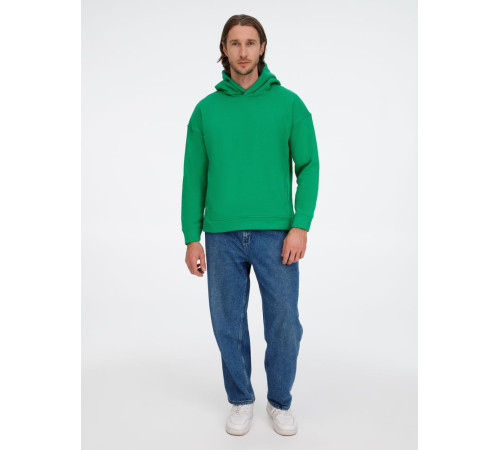 Худи оверсайз унисекс Tolla, зеленое