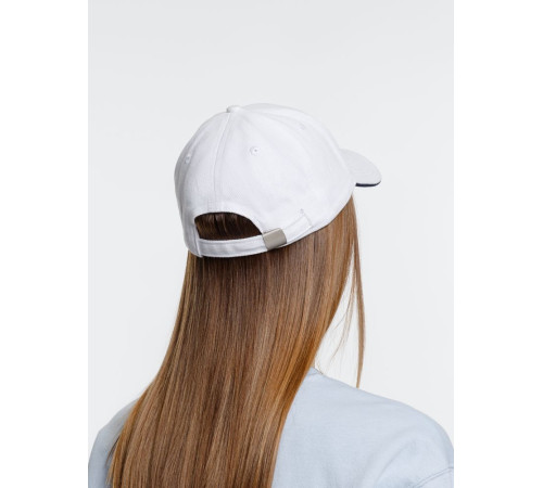 Бейсболка Spiker, белая с темно-синим