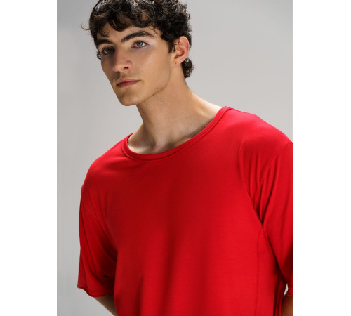 Футболка оверсайз унисекс Vozduh, красная