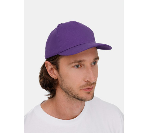 Бейсболка Long Beach, темно-фиолетовая