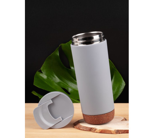 Термостакан Steady, серый