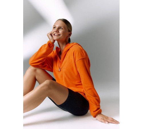 Анорак флисовый унисекс Fliska, оранжевый