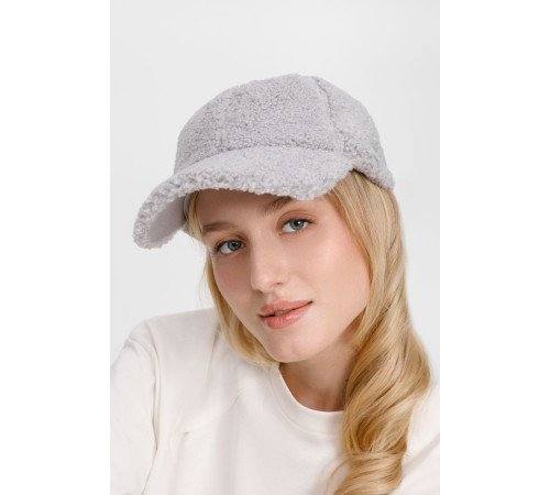 Бейсболка Oblako, утепленная, серая