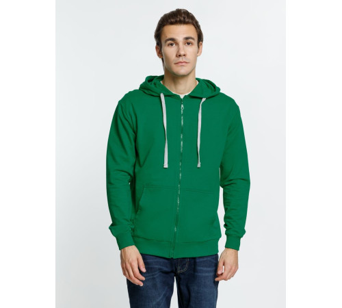 Толстовка на молнии с капюшоном Siverga, зеленая