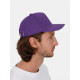 Бейсболка Long Beach, темно-фиолетовая