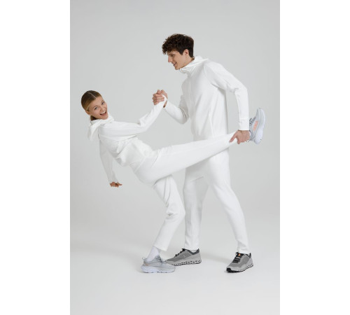 Куртка с капюшоном унисекс Begi, молочно-белая