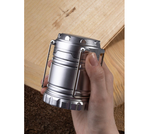 Кемпинговый фонарь Lindau, серебристый