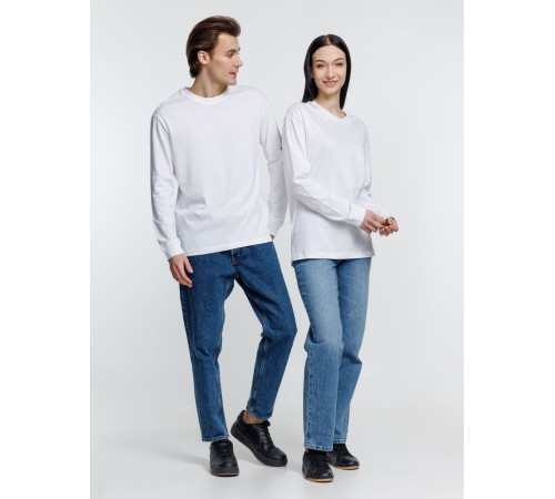 Футболка унисекс с длинным рукавом Pioneer LSL, белая