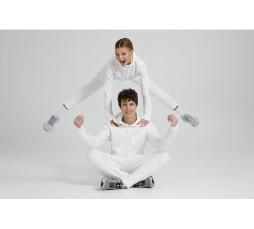 Худи унисекс Begi, молочно-белое