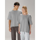 Футболка оверсайз унисекс Vozduh, светло-серая