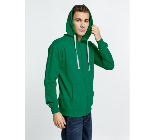 Толстовка на молнии с капюшоном Siverga, зеленая