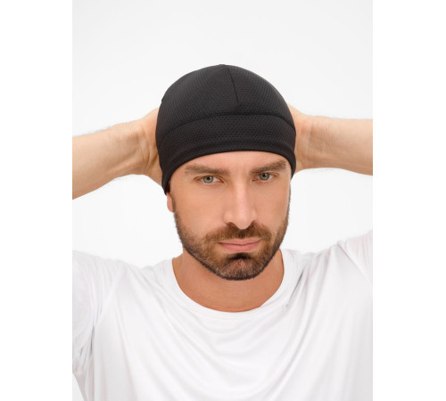 Шапка спортивная GoHead, черная