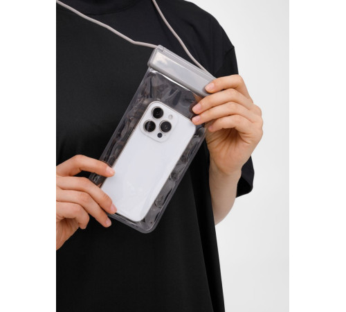 Водонепроницаемый чехол для телефона Aqualock, серый