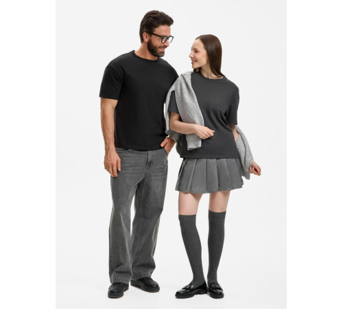 Футболка унисекс Durington, темно-серая (графит)