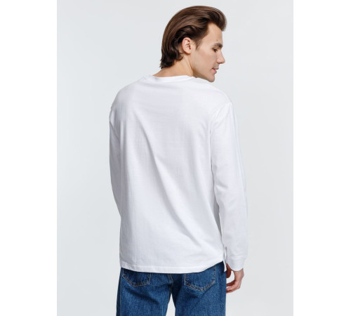 Футболка унисекс с длинным рукавом Pioneer LSL, белая