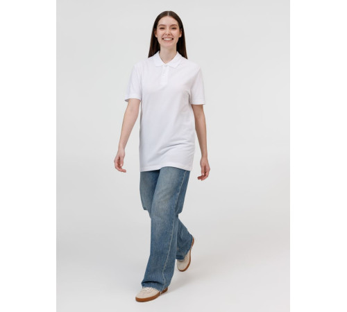 Рубашка поло унисекс Pulse, белая