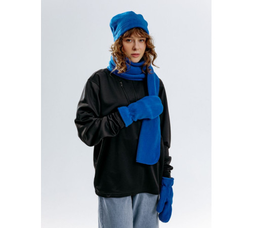 Варежки Fleecy, ярко-синие