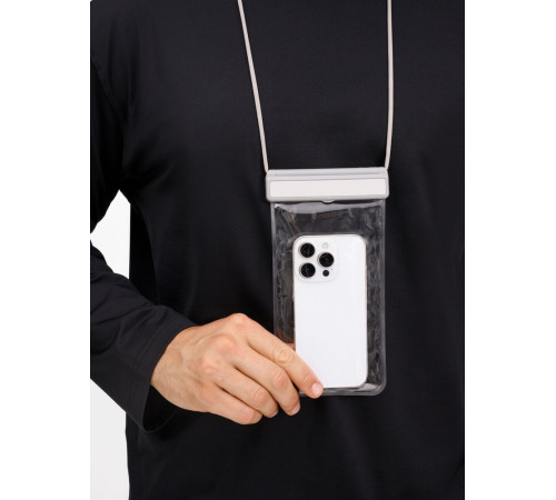 Водонепроницаемый чехол для телефона Aqualock, серый