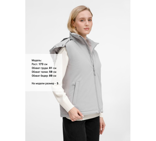 Жилет унисекс Sfera, светло-серый