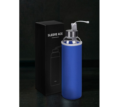 Бутылка для воды Sleeve Ace, синяя
