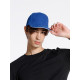 Бейсболка Classic, ярко-синяя с белым кантом
