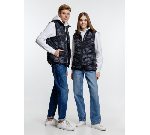 Жилет с подогревом Thermalli Valmorel, серый камуфляж