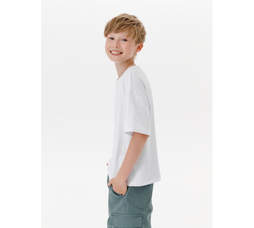 Футболка детская оверсайз Teezer, белая