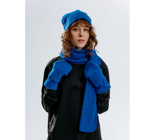 Варежки Fleecy, ярко-синие