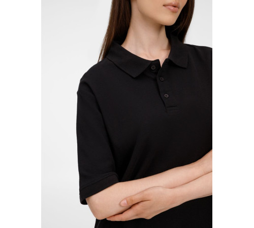 Рубашка поло унисекс Upswing, черная