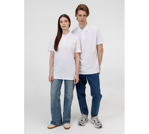 Рубашка поло унисекс Pulse, белая