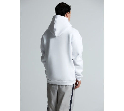 Толстовка унисекс оверсайз Zippy, белая