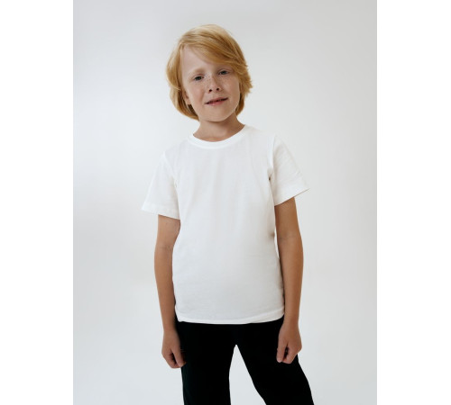 Футболка детская T-Bolka Kids, белая (теплый оттенок)