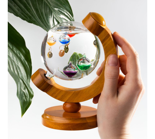 Термометр-шар «Галилео» в деревянном корпусе