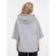 Футболка оверсайз унисекс с капюшоном Neofit, светло-серая