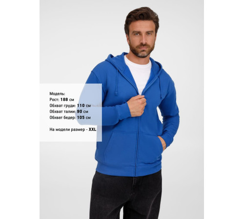 Толстовка унисекс Carter, ярко-синяя (royal)