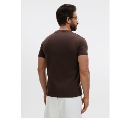 Футболка унисекс Regent 150, темно-коричневая (шоколад)