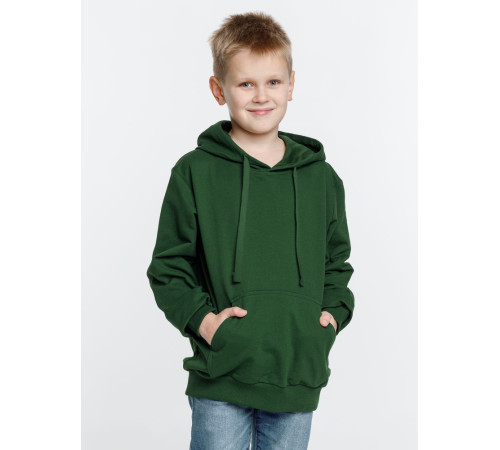 Худи детское Kirenga Kids 2.0, темно-зеленое