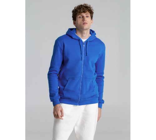 Толстовка на молнии с капюшоном Siverga Heavy 2.0, ярко-синяя