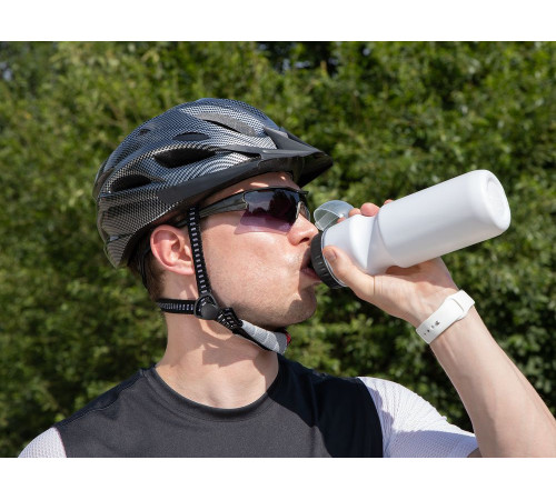 Бутылка для велосипеда Bikescape, белая с синим