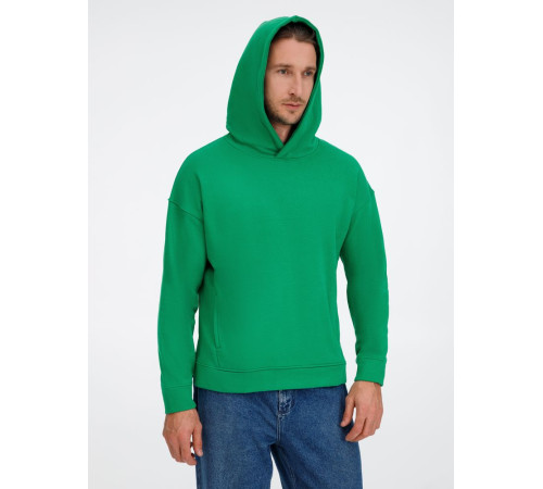 Худи оверсайз унисекс Tolla, зеленое