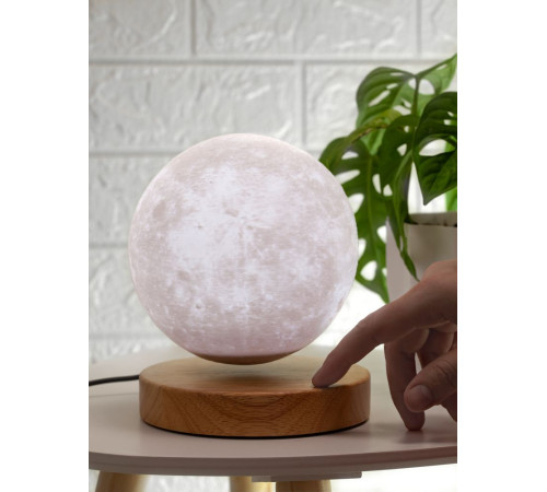 Левитирующая луна MoonFlight с пластиковой подставкой