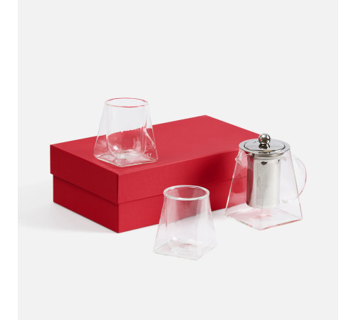 Чайный набор Quadroni в красной коробке