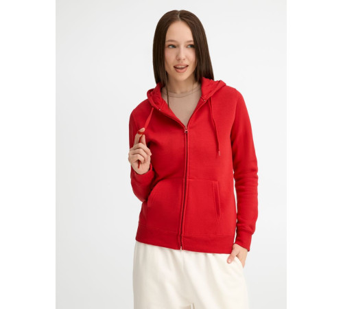 Толстовка женская на молнии с капюшоном Seven Women, красная