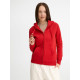 Толстовка женская на молнии с капюшоном Seven Women, красная