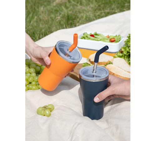 Термостакан Sapporo без логотипа, оранжевый