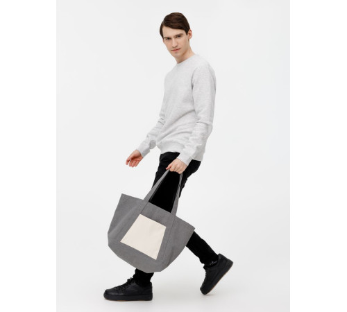 Шопер Shophop, серый с неокрашенным