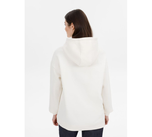 Худи оверсайз унисекс Snuggie, молочно-белое