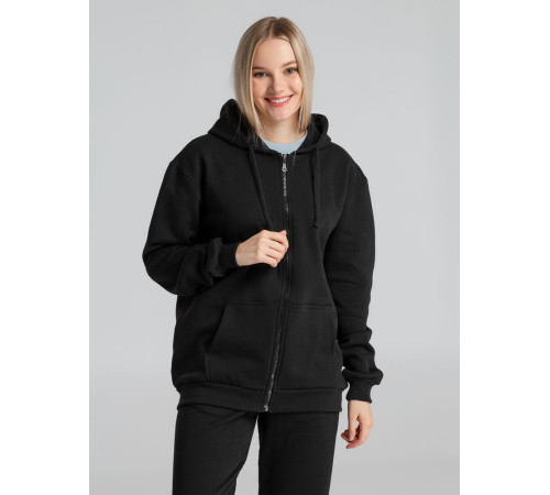 Толстовка на молнии с капюшоном Siverga Heavy 2.0, черная