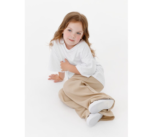 Футболка детская оверсайз Teezer, белая