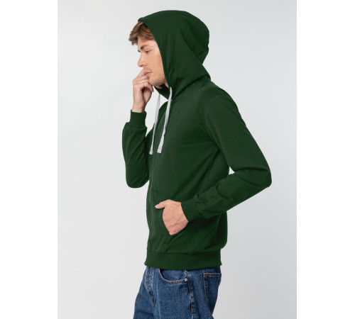 Толстовка на молнии с капюшоном Siverga, темно-зеленая